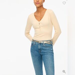 JCrew Factory Women’s long-sleeve henley top